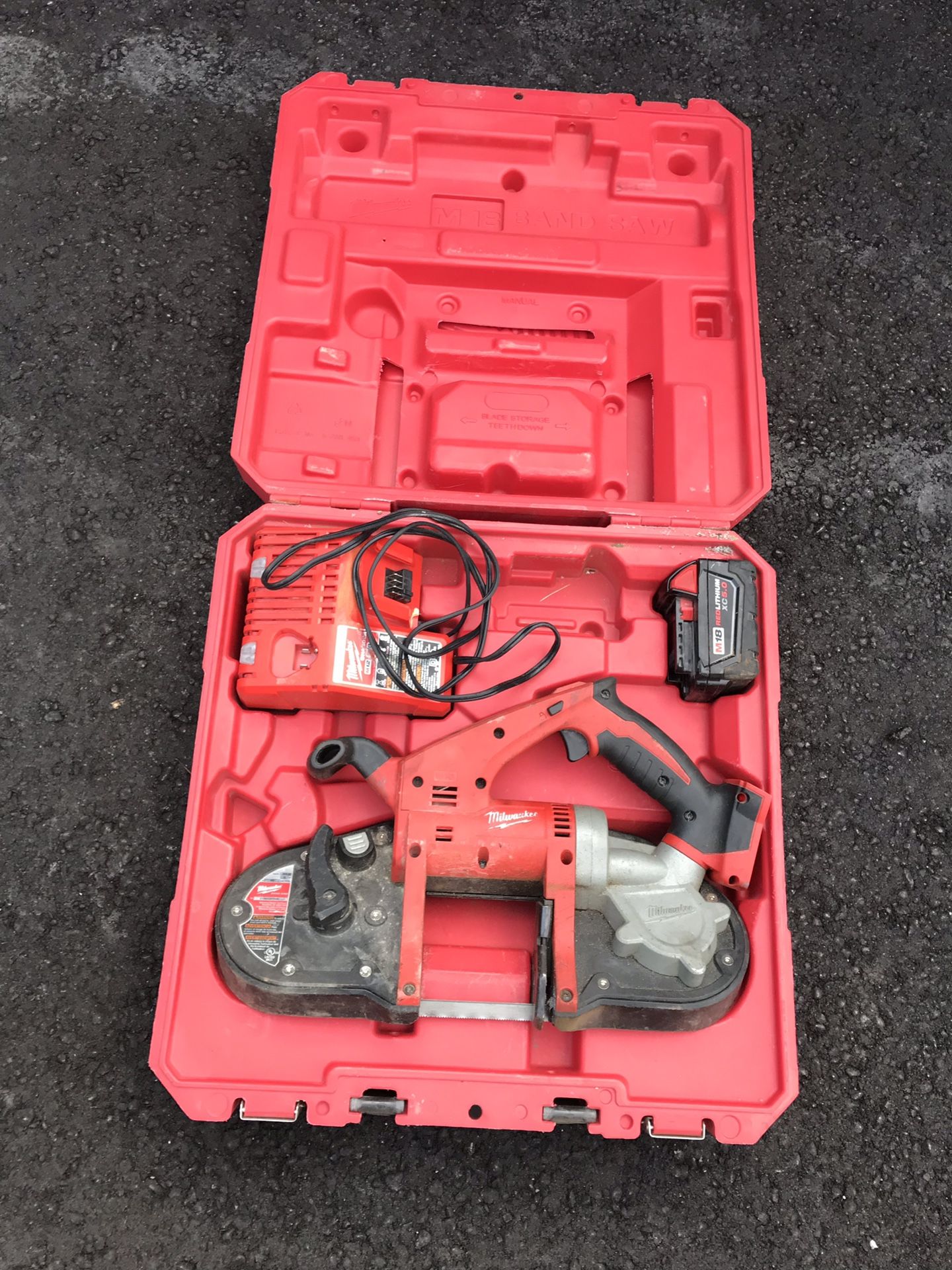 Milwaukee 262920 18V LiIon Portable Cordless Bandsaw w/1 battery