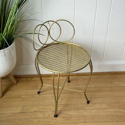 GOLD VANITY CHAIR