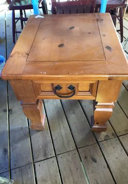 Pine side table
