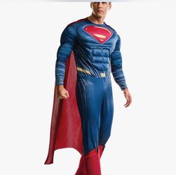 Superman Adult Muscle Costume with Cape