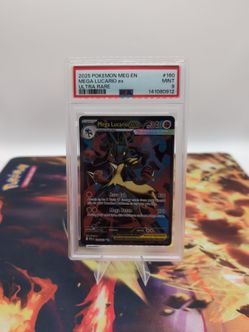 Mega Lucarios ex Ultra Rare 160/132 PSA 9