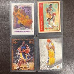 4 Kobe Bryant cards