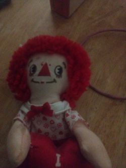 vintage of haunted raggedy doll