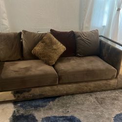 2 Brown Sofas 