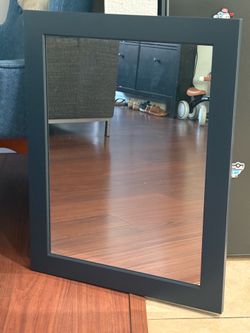 Navy blue mirror set of 2