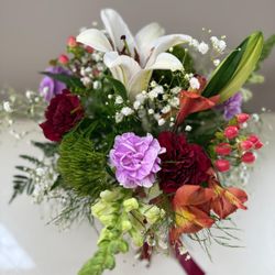 Beautiful Flowers with Vase 