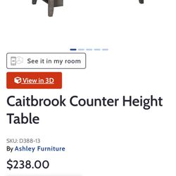 For Sale: Caitbrook Counter Height Dining Set by Ashley Furniture