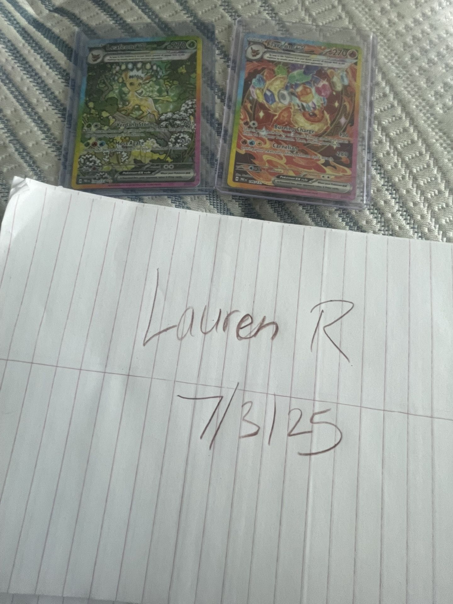 Flareon And Leafeon Prismatic Evolution Pokemon