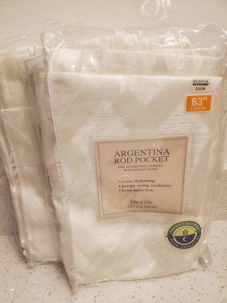 Room darkening rod pocket panel