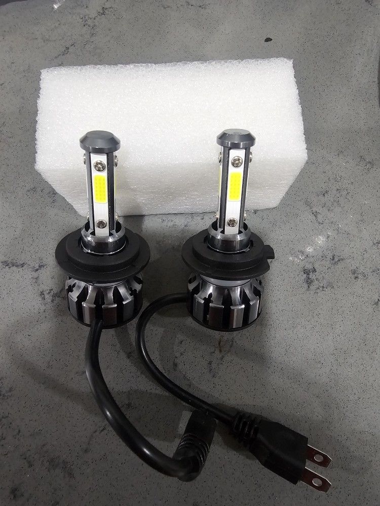 Bright 4 Side Mini LED Lights H7 Clear White LED Lights. 6000k.