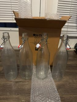 Flip Top Glass Beer Bottles 