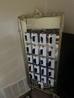 Wedding Mirrors With Custom Decal