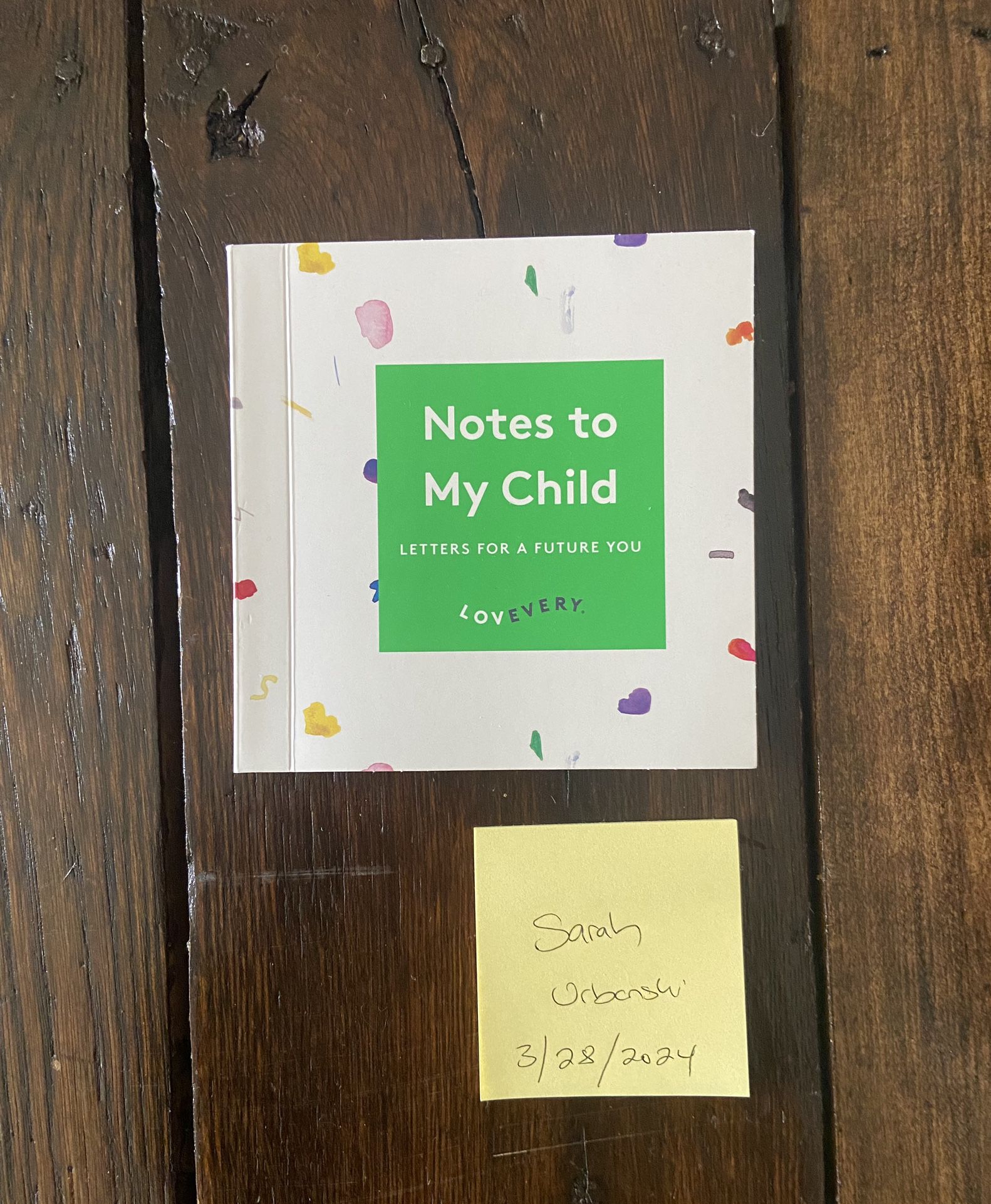 Brand New Lovevery Notes To My Child Book