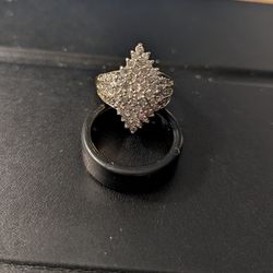 Diamond Cluster Cocktail Ring Size 8