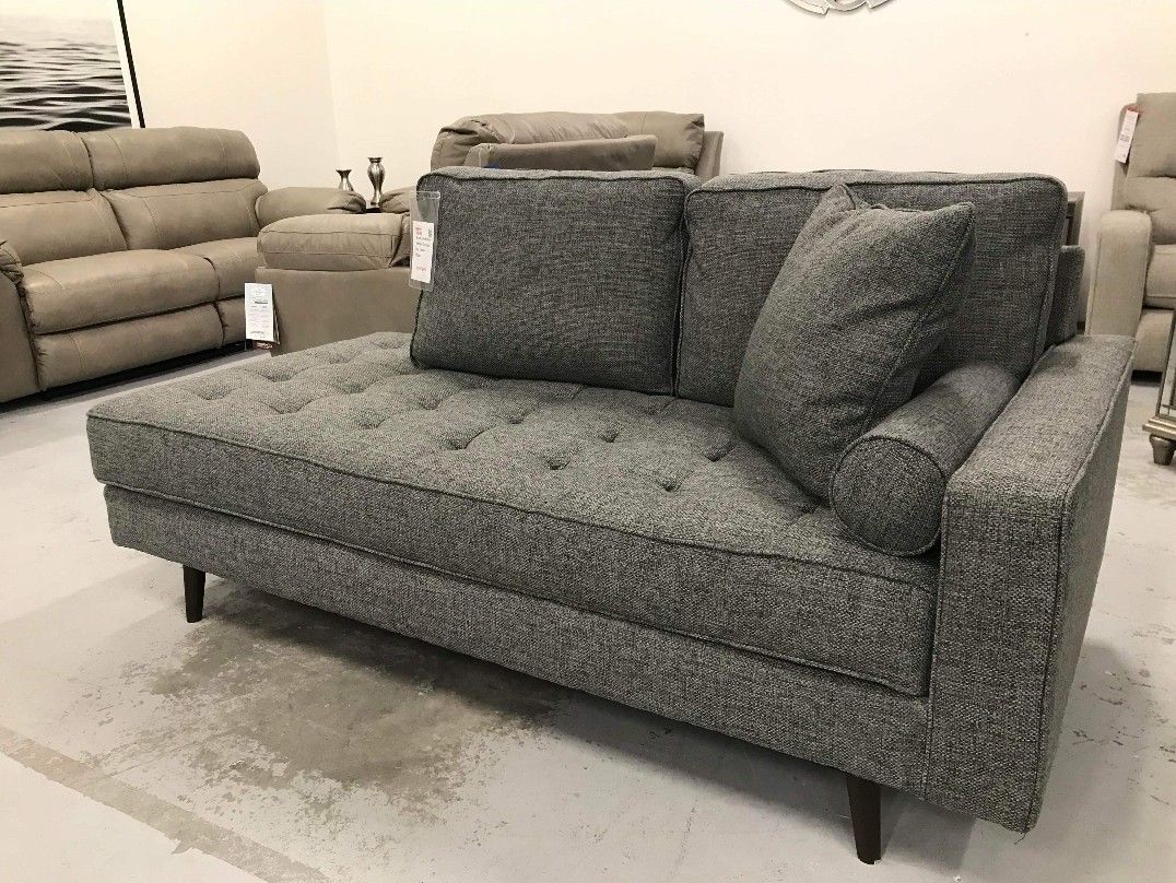 Brand New Ashley Living Room Zardoni Charcoal RAF Corner Chaise