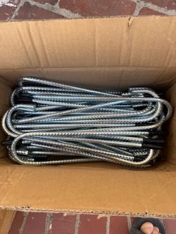 12-inch stainless iron rod stakes 50-piece pack for any project