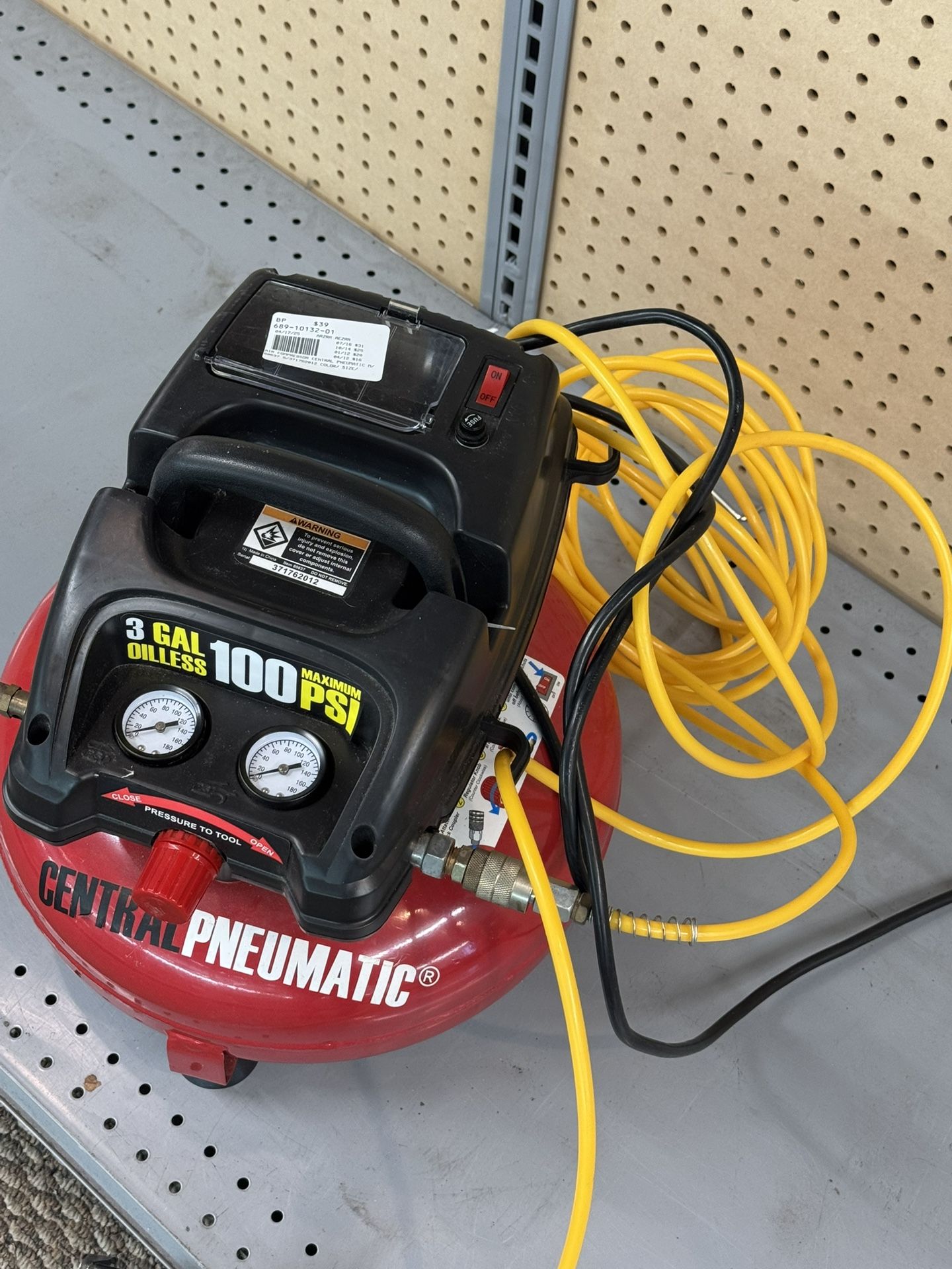 AIR COMPRESSOR CENTRAL PNEUMATIC