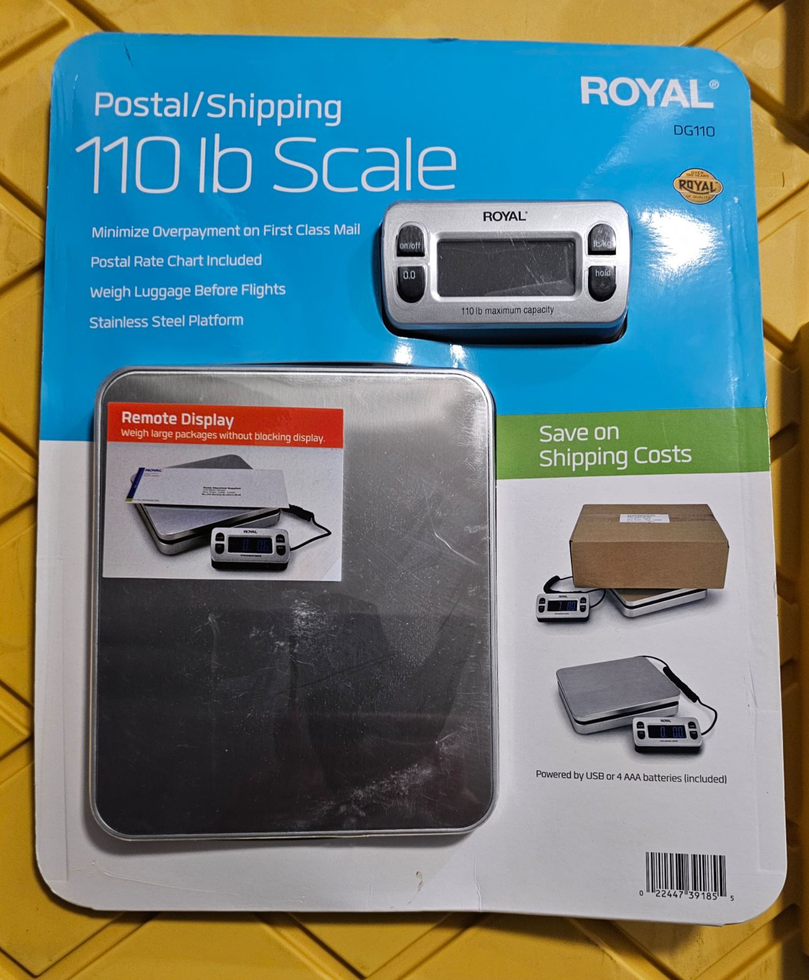 Royal DG110 Shipping/Postal Scale, 110lb capacity down to 1 carot
