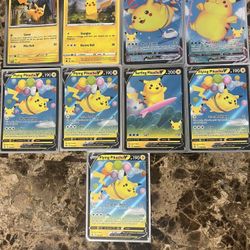 Pikachu Pokémon cards 