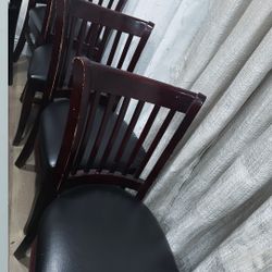 Chairs Dark Cherry Wood 