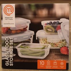 MasterChef Glass Food Storage Set 10-Piece
