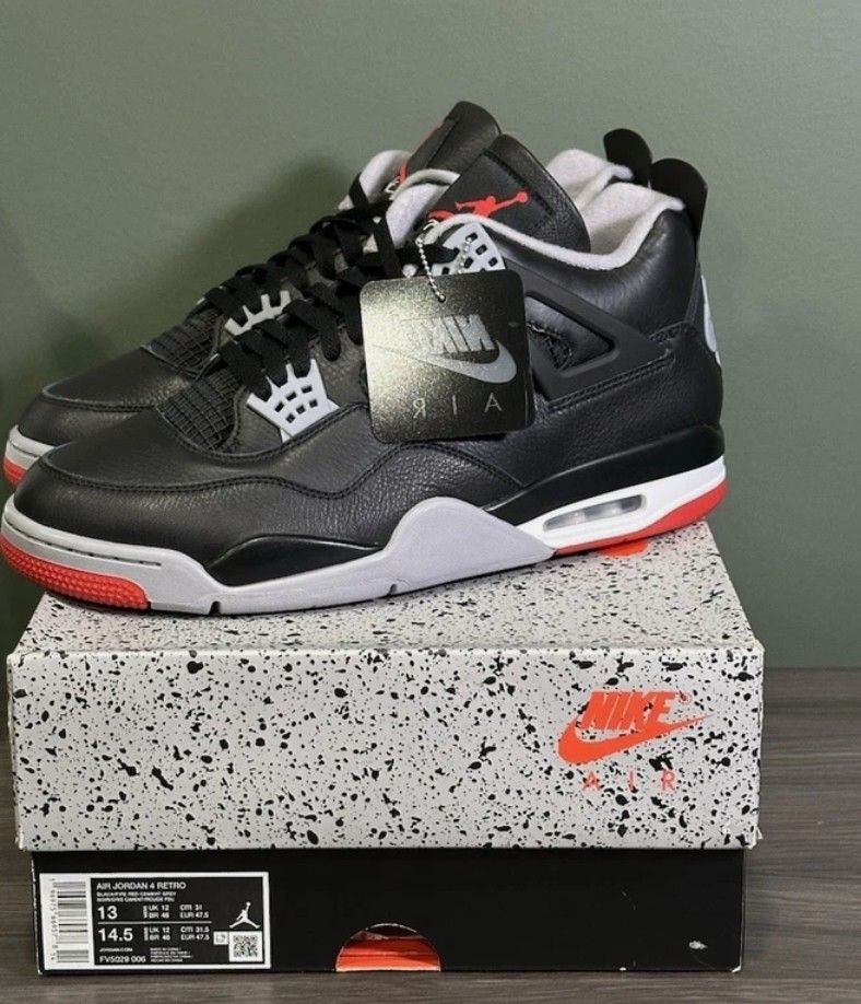 Jordan 4 Bred Re Imagined Size 13