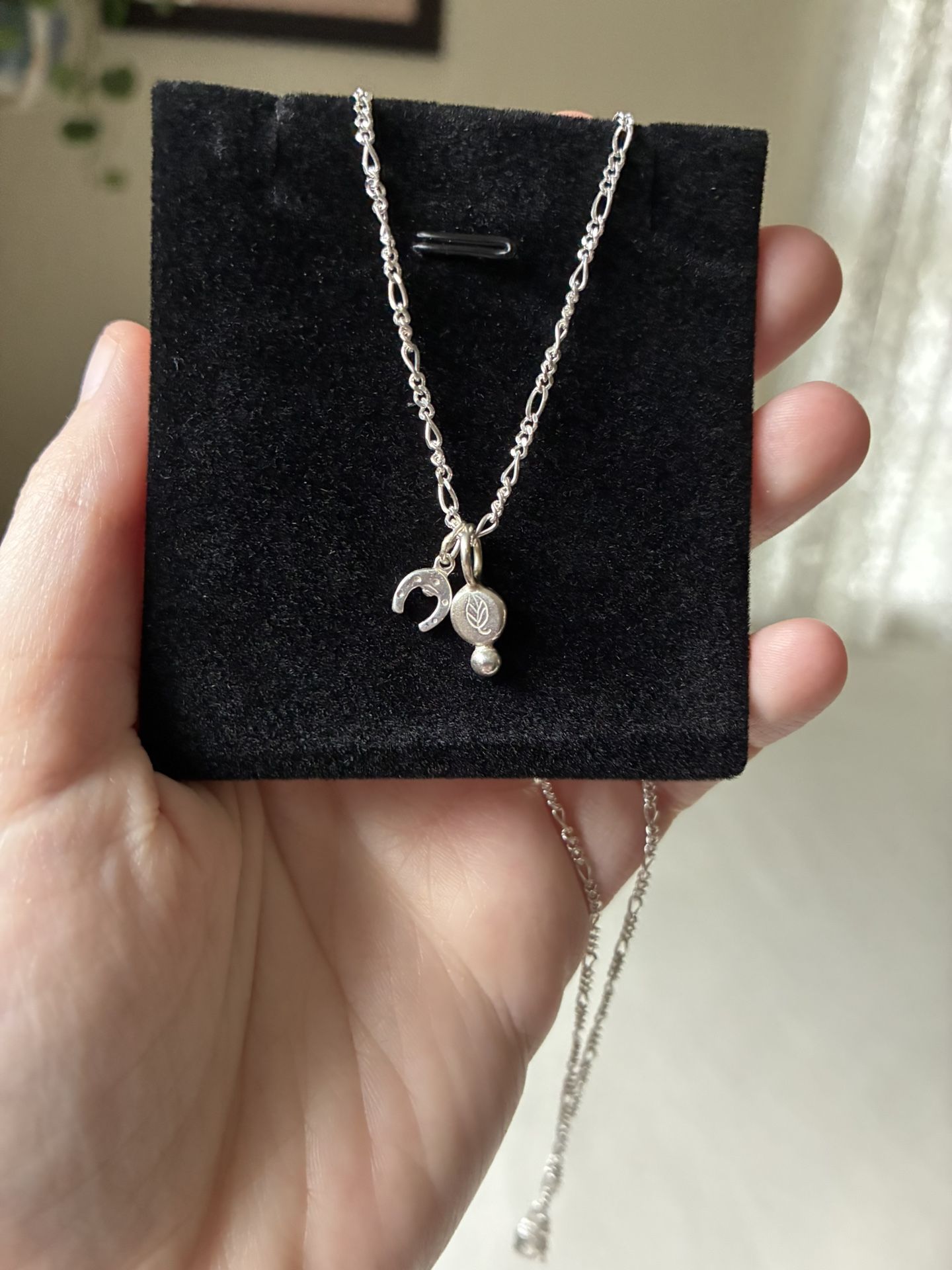 NEW Solid Sterling Luck Necklace