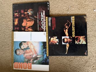 James Bond Laserdisc Lot x3 - Thunderball, Tomorrow Never Dies, Goldfinger