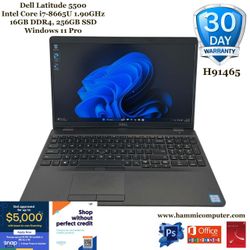 Dell Latitude 5500, Intel Core i7-8665U, 16GB, 256GB "H91456"