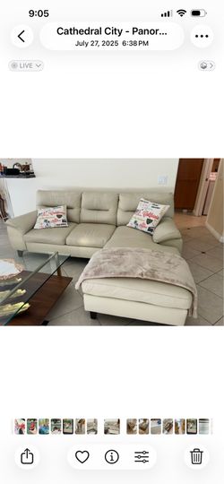 Sectional leather sofa
