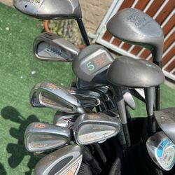 Titleist & Other Assorted Golf Clubs