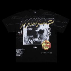 CIVILREGIME WWE BAG BANG MANKIND TEE SIZE XL SOLD OUT 