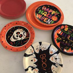 Halloween Party Paper Plates 