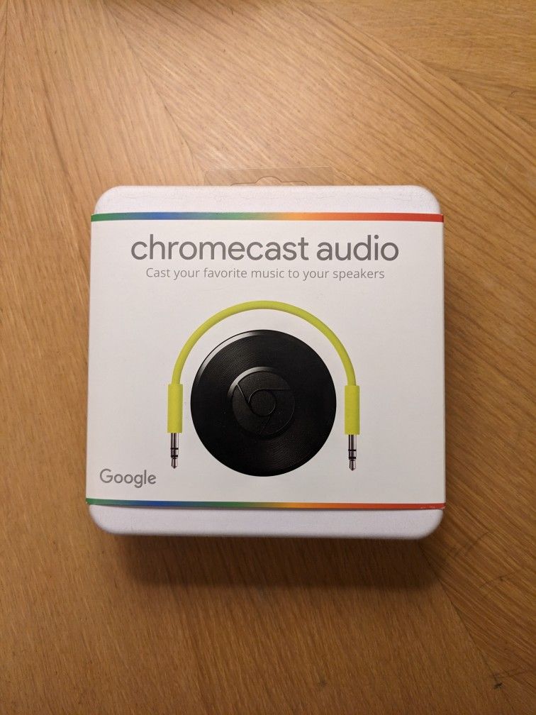 Google Chromecast Audio Media Streamer RUX-J42 Black BRAND NEW SEALED