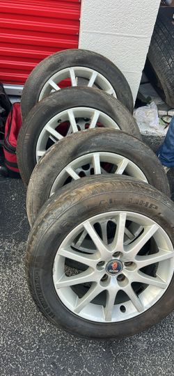 Saab Alloy Wheels with Tires Set of 4