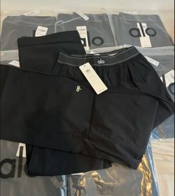 Alo Yoga Black Suit Up Trouser Pants