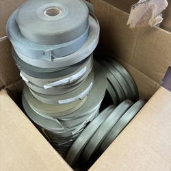 TONS Of 1” Sewing Binding - Tan & Foliage