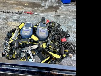 2 3M fall harness fall protection systems and bags