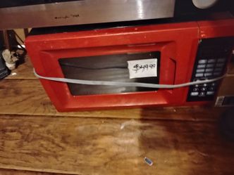Red microwave oven$49 no less