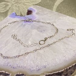 Sterling Ankle Bracelet 