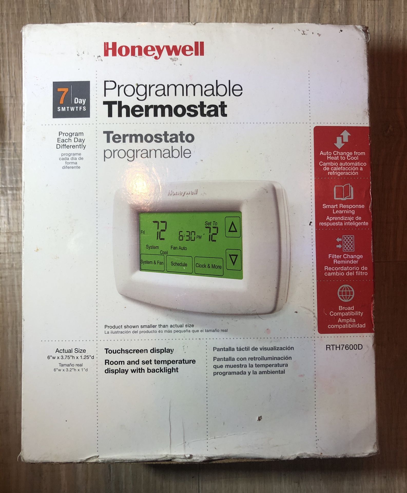 Honeywell Programable Thermostat NEW