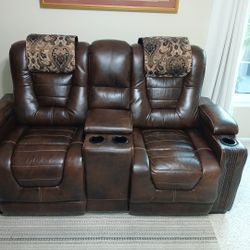 Renegade Leather Power Reclining Soafa