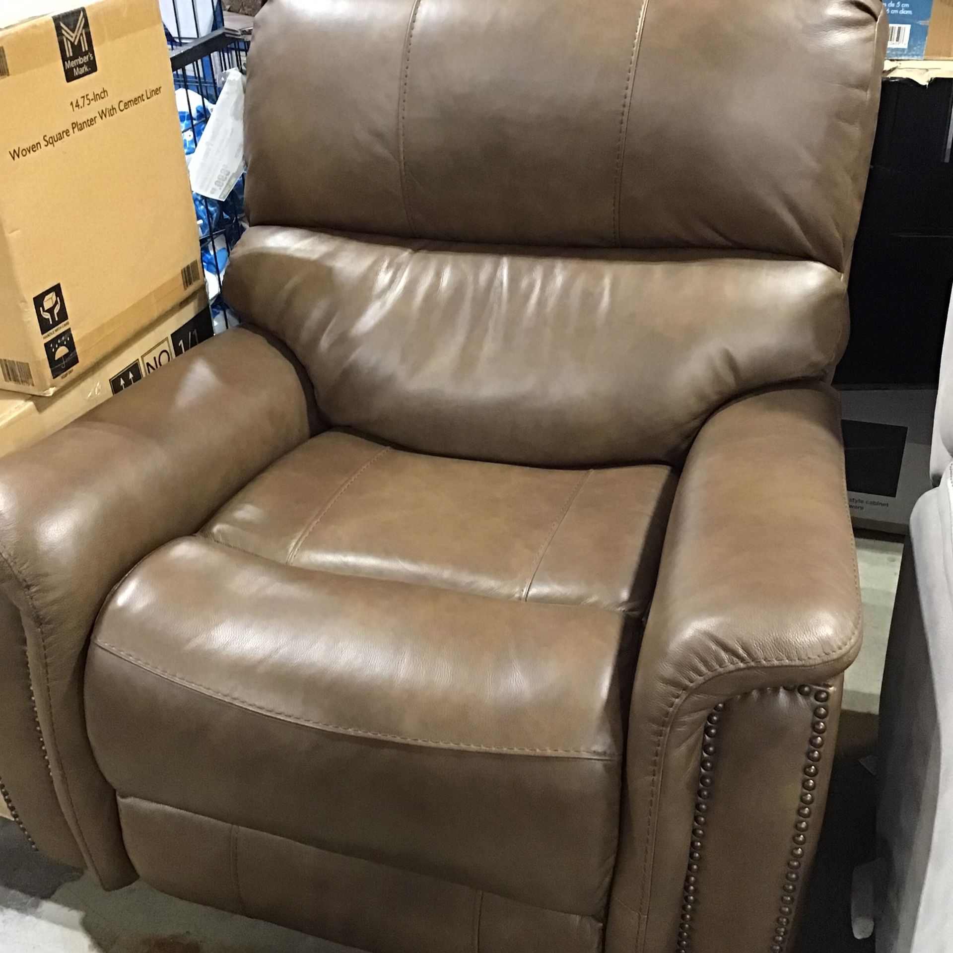Leather Power Recliner 