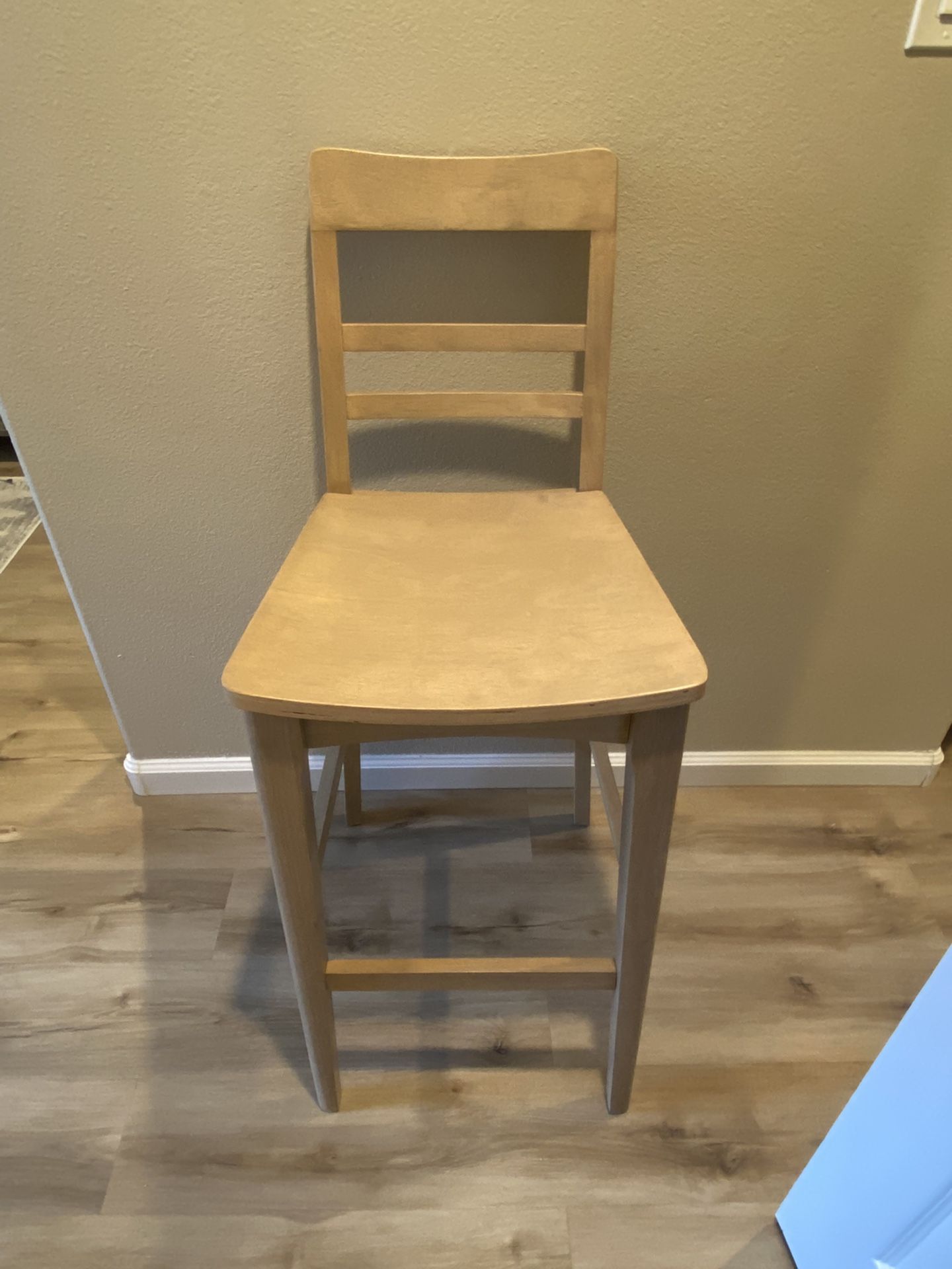 Wood Ladder Back Bar Stool