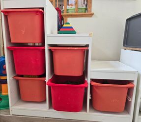 Storage combination with boxes