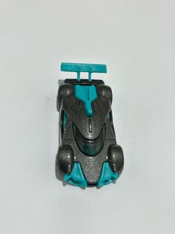 Die-Cast Toy Race Car Gray and Teal
