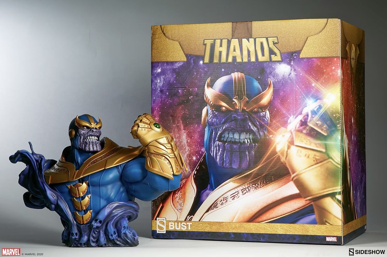 Brand new still in box Sideshow Collectibles Thanos 1/3 scale bust statue