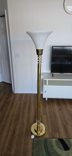 Torchiere Standing Floor Pole Lamp Vintage