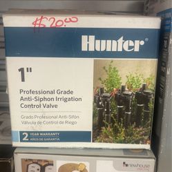 1” Professional Grade Anti-siphon Irrigation Control Valve