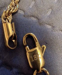 18kgp Rope necklace